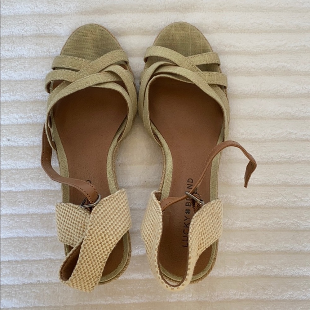 Lucky Brand kales side wedge espadrille sandal